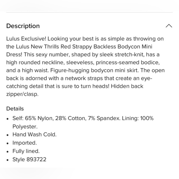NWT Lulus New Thrills Red Strappy Backless Bodycon Mini Dress - Picture 9 of 10